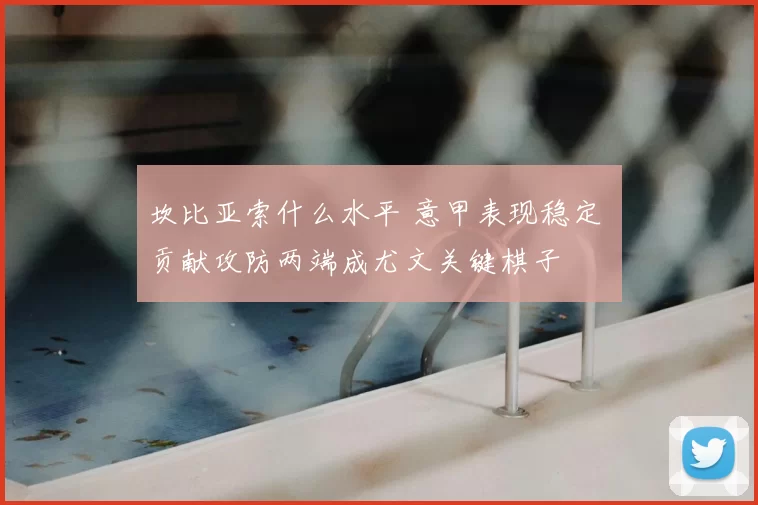 坎比亚索什么水平 意甲表现稳定 贡献攻防两端成尤文关键棋子
